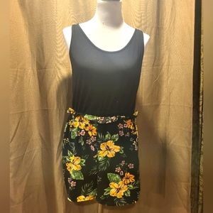 Womens Floral Romper XL